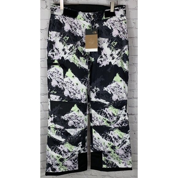 NWT THE NORTH FACE Girls’ Black Patterned Ski Snowboarding Pants Size XL $109.00 - Picture 1 of 8